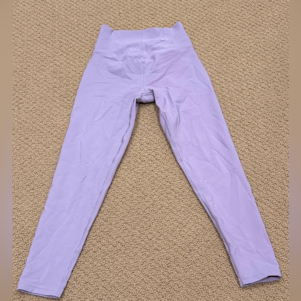 Aerie Soft Ribbed Lilac Leggings